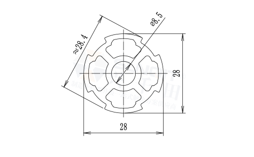 加強(qiáng)精益管尺寸圖