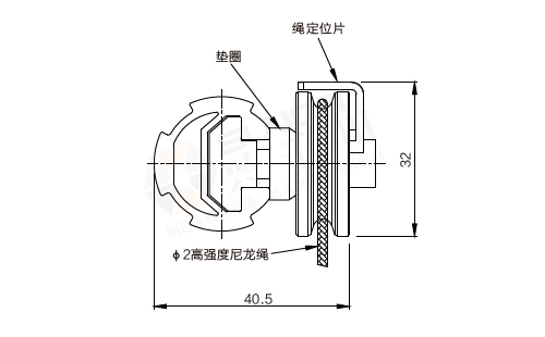 U槽金屬滾輪與T型滑塊3套件尺寸圖