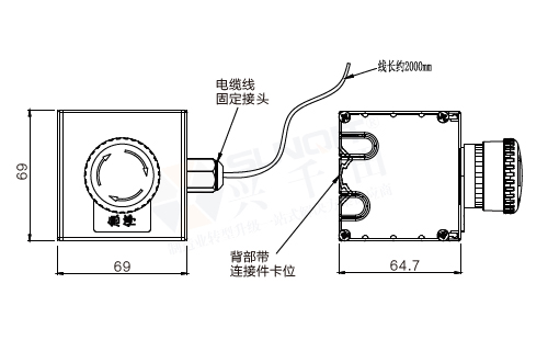 設(shè)備按鈕盒組件(單位)尺寸圖